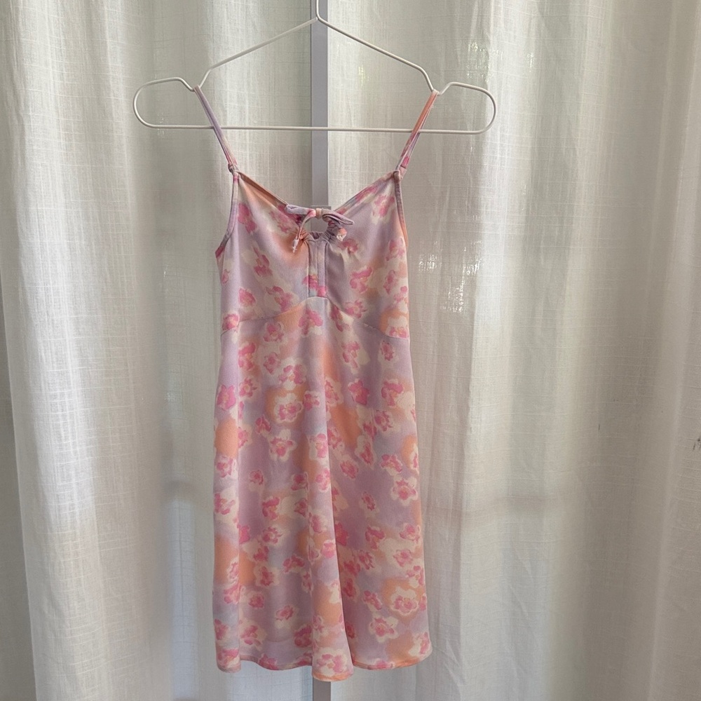 Kids SO Pink and Orange Floral Chemise